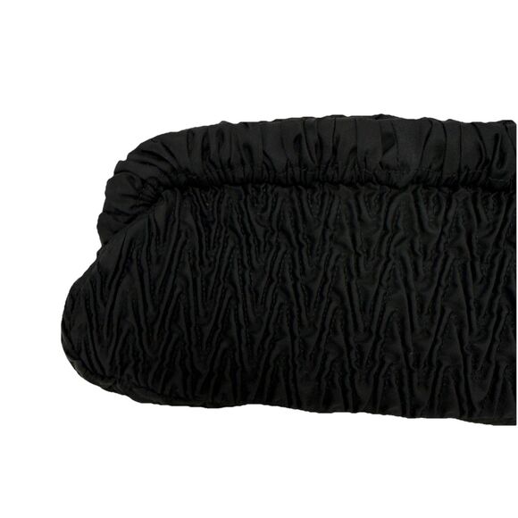 PRADA Tessuto Nylon Chevron Clutch Nero Black - Picture 8 of 16